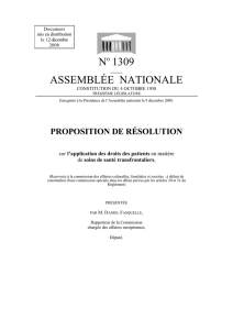 No 1309 ASSEMBLÉE NATIONALE