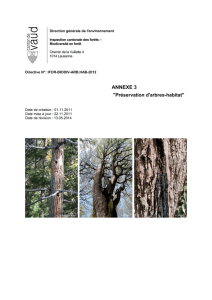 ANNEXE 3 Préservation d`arbres