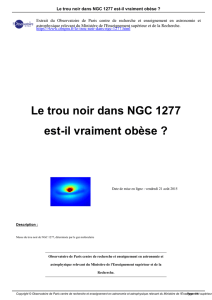 Le trou noir dans NGC 1277 est-il vraiment obèse