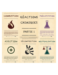 Réactions Chimiques 1 - La science et fiction de Robert