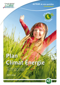 Plan Climat Énergie - Département de la Loire