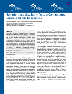 La prévention et le traitement des infections chez les enfants