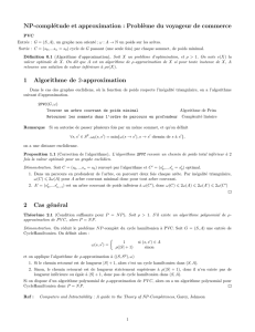 Approximations de problèmes NP
