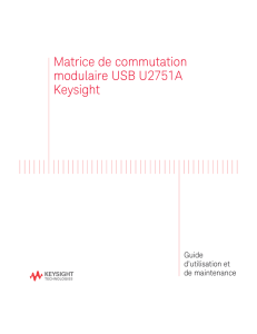 Matrice de commutation modulaire USB U2751A Keysight