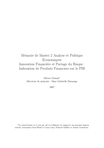 Mémoire de Master 2 Analyse et Politique Economiques Innovation