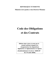 Code des Obligations et des Contrats