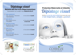Dépistage visuel - Conseil Départemental de la Corrèze
