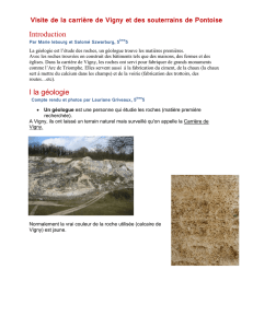 Visite de la carrière de Vigny et des souterrains de Pontoise