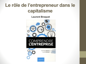 rôle de l`entrepreneur dans le capitalisme