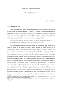 Autour de la notion du Toi absolu - Association Présence de Gabriel