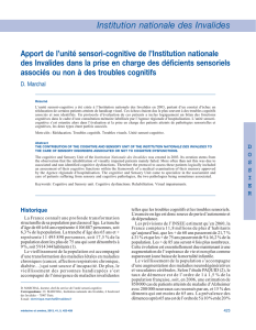 `unite sensori-cognitive de l\`INI.Medecine et Armees 2013.5