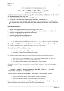 NaCl 0,9 % Notice 1/8 NOTICE: INFORMATION DE L