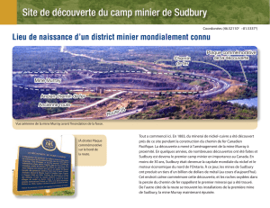 Site de découverte du camp minier de Sudbury