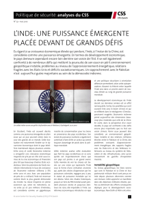 L`Inde: une puissance émergente placée devant de grands défis