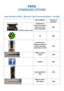 Jeux de Génie 2016 – Épreuve Tata Communications – Corrigé