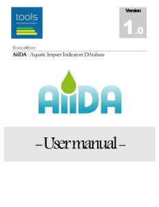 AiiDA Database - Tools for Environment