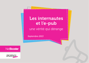 Les internautes et l`e-pub