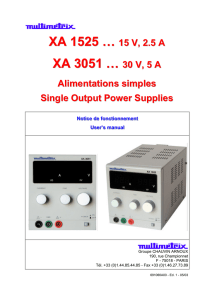 XA 1525 … XA 3051