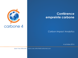 Conférence empreinte carbone