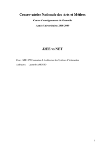 J2EE vs NET - LIG Membres