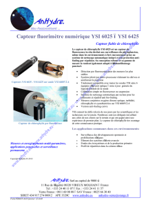 Capteur fluorimètre numérique YSI 6025 – YSI 6425
