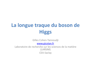 Le Boson de Higgs
