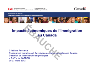 Impacts économiques de l`immigration au Canada