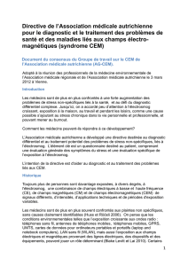 Directive de l`Association médicale autrichienne pour le diagnostic