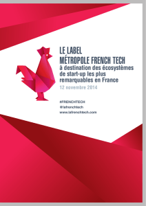 le label métropole french tech - Direction Générale des Entreprises