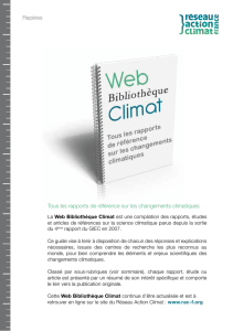 Tous les rapports de référence sur les changements climatiques