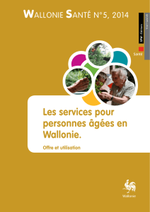 Les services pour personnes âgées en Wallonie.