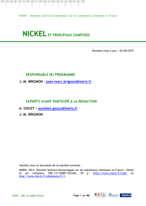 nickelet principaux composes