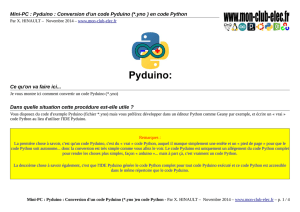 Mini-PC : Pyduino : Conversion d`un code Pyduino (*.yno ) en code
