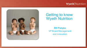 Getting to know Wyeth Nutrition