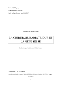 la chirurgie bariatrique et la grossesse - DUNE