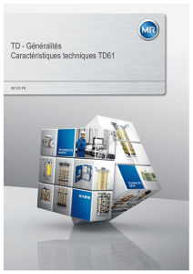 TD - Généralités Caractéristiques techniques TD61