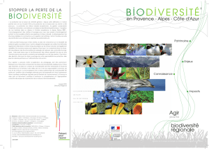 brochure sur la Biodiversité en Provence Alpes Côte