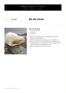 Air de citron - Albert y Ferran Adria
