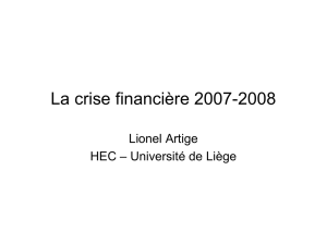 La crise financière 2007-2008