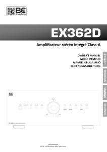 Amplificateur stéréo intégré Class-A