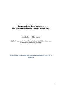 Economie et Psychologie