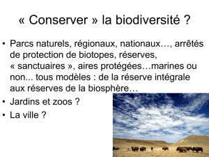 Biodiversité, de l`Océan et la Forêt, à la Cité