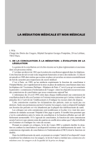 La médiation médicale et non médicale
