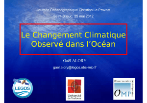 Le Changement Climatique Observé dans l`Océan
