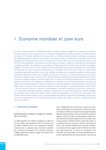 Rapport 2014: 1. Économie mondiale et zone euro