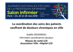 La coordination des soins des patients souffrant de douleurs