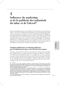 Influence du marketing et de la publicité des - iPubli