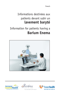 Information for Patients Having a Barium Enema