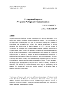 Partage des Risques et Prospérité Partagée en Finance