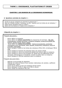 Ch 1 Les sources de la croissance économique - socio